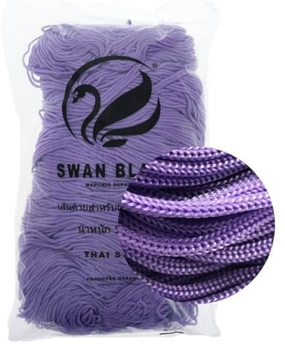 cordini swan black, 500g e assortimento accessori per borse (lilla)