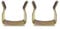 Just Accessories® Metal U Clips For Divan Bed Bases Ottoman Bed Bases - Steel U Clips (Pack of 2)