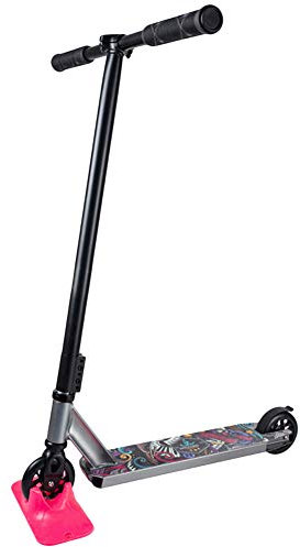 NANANA Stunt Scooter Kickscooter Sport Freestyle Roller Funscooter mit ABEC 9 Kugellagern und 360 Grad Drehbarer Lenker für Kindern und Erwachsene Einsteiger ab 8 Jahre, Robust und Langlebig,Grau