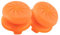TEUVO Thumbsticks, Silikon Thumbsticks Griffe Mützen für PS4 Controller und für PS5 an Erhöhung Präzision, Ziel und Bequemlichkeit, Orange, 2 Stck