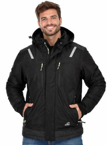 BWOLF OLYMPIA Giubbotto Uomo Invernale Giacca da Lavoro Uomo Antivento Cappotto Invernale con cappuccio