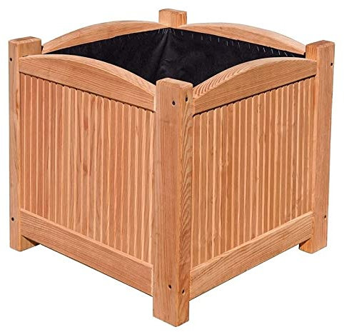 WEIDENPROFI Pflanzkasten, Blumenkasten exklusiv aus Lärchenholz, Größe (LxBxH): 51 x 51 x 51 cm
