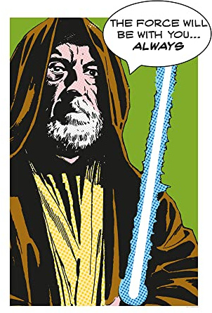 Komar Star Wars Classic Comic Quote Obi Wan - Größe: 50 x 70 cm, Wandbild, Poster, Kunstdruck (ohne Rahmen)