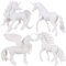 STOBOK DIY Painting , White Painting Craft Kit Arts and Crafts for Kids, Drawing 3D Toys for Children 4PCS