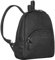 STILORD 'Margot' Daypack Damen Leder Klein Vintage Rucksack für Frauen Anti-Diebstahl Rucksackhandtasche für Städtetrips Tagesrucksack Echtleder, Farbe:schwarz