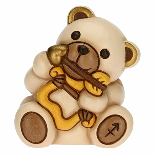 THUN - Soprammobile Teddy Stars, Segno Zodiacale Saggittario - Icone, Teddy Stars - Ceramica - 6,6x5,5x7,1 cm h