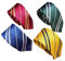 Seaehey Krawatte Magische Krawatte Gestreifte Bedruckte Tie Striped Tie Necktie Multicoloured Wizard School Wizard Cloak Accessory Halloween Carnival Christmas Gifts (All+4, all)
