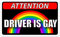 Auto Aufkleber - I Love Gay /Driver is Gay Rainbow Regenbogen Gay Pride LGBT Aufkleber wasserdichte Autoaufkleber PVC Auto Aufkleber Reflektierende Schutzaufkleber Für Autos Motorrad Reflektiere