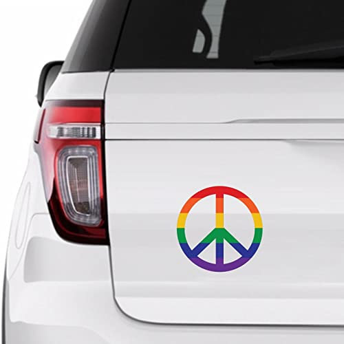 Pansexueller LGBTQ Auto-Aufkleber Fensteraufkleber Stolz Frieden Regenbogen Lgbtq Vinyl Aufkleber für Autos LKW LGBT Pride Autoaufkleber 27,9 cm