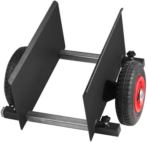VEVOR Panel Dolly, 600LBS Capacity Slab Dolly, Heavy-duty Drywall Mover with 8 Pneumatic Wheels, Adjustable Clamp Panel Cart for Drywall Sheet, Material Handling, All Terrain Moving Cart