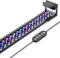 hygger Clip On Aquarium Beleuchtung, Vollspektrum Aquarium LED Beleuchtung,48W 24/7 Beleuchtungs Zyklus Aquarium Licht mit 10 Farben, Einstellbarer Timer,3 Modus für 120-132cm Süßwasser Aquarien