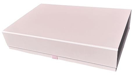 Thepaperbagstore Scatola regalo magnetica di lusso rosa chiaro, facile da montare, con chiusura magnetica/coperchio, scatola regalo adatta per matrimoni, addio al nubilato e altro ancora, 340 x 220 x