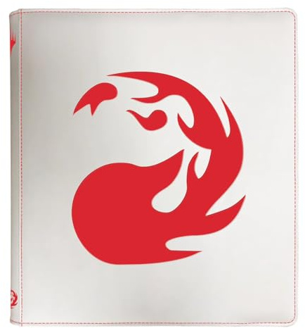 Ultra PRO - Mana 8 12-Pocket Zip PRO-Binder - Mountain for Magic: The Gathering, Holds & Protects 480 Standard Sized Cards, Collector's Edition Durable Trading Secure Side-Loading Pocket Binder