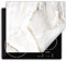 DarHaus Herdabdeckplatte Einteilig Küche Herdabdeckung Ceranfeld Herdabdeckplatten Anti Rutsch Matte Aufrollbar 60x52 cm, weiß - Marmor