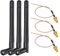 GTIWUNG 3 Pièces 2.4G/5G Double Bande WiFi RP-SMA Antenne, Antenne WiFi Bi-Bande pour Carte WiFi/Routeur Réseau sans Fil/Booster WiFi + 3 Pièces U.fl/IPEX RG178 Câble Coaxial Pigtail