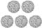 sourcing map 5 Pcs Wicker Rattan Balls 3 Inch Rattan Decorative Balls Vase Fillers for Wedding Party Centerpiece Bowls Home Decoration Silver