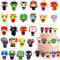 Mini Hero Figuren Set, 24 Stück Hero Figuren Cake Topper, Hero Figuren Kuchen Dekoration, Mini Figurines Décoration Gâteau, Action Figuren Set, Tortendeko für Hero, Cartoon Kuchen Topper Kinder