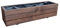 FKL DESIGN Home Deco Fioriera in legno fioriera giardino terrazza 9 litri completamente assemblata D6 pallisandro (lunghezza 60 cm)