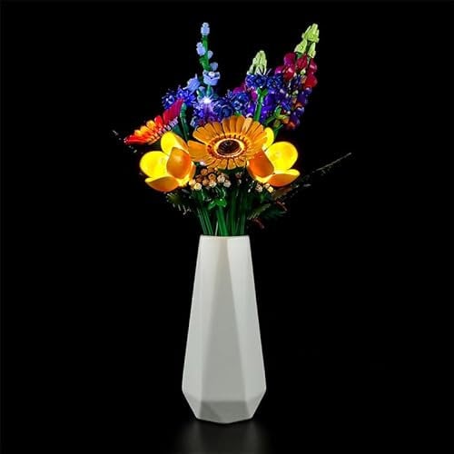 LEGO Kit d'éclairage LED pour bouquet de fleurs sauvages 10313, compatible avec Lego 10313, modèle non inclus, ensemble de lampes uniquement, kit de bricolage pour adultes, à partir de 18 ans