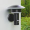 NBHANYUAN Lighting Outdoor Sensor Wall Lights,4 Modes Motion Sensor Wall Lights SUS304 Stainless Steel Outside Wall Light,IP44 Outside Lights for Front Door,Yard,Garage,Warm Light,9W 1000LM Black