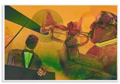 KOOHTAA Romare Bearden Solo-Kunst-Poster, Gemälde, Wandkunst, Poster, Rollen, Leinwand, Gemälde, Bild, Wohnzimmerdekoration, Zuhause, 50 x 75 cm