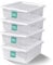 KLASS 32L Underbed Storage Boxes With Lids Set of 4, Strong & BPA Free Multipurpose Clear Plastic Underbed Storage Box With Lid For Home, Office (32 Litre / 4Pack)