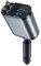 MVCUASF 4 in 1 Car Charger with 0.8m TYPE-C Retractable Cables and Voltage Display Fast Car Phone Charger Light-ning USB Port Mobile Phone Quick Retractable Car Charger, Compatible with Android IOS