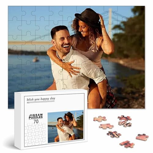Puzzle Personalisiert mit Foto 500/1000/1500/2000/3000 Teile, Fotopuzzle selbst gestalten, Personalisierbares Geschenk