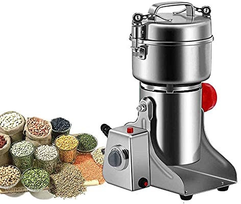 Trituradora de granos de 800 g con tapa abierta y protección contra sobrecarga, 3000 W, molinillo de granos eléctrico de 26 000 RPM, molino superfino para hierbas, especias, frutos secos y cereales,