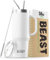 Beast Tumbler - 1500 ml (50 oz), Arctic White | Reusable Stainless Steel, Vacuum Insulated Cup | with + 2 Straws & Cleaning Brush | Double Wall Travel Flask Perfect for Hot or Iced Coffee | BPA Free