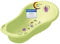 KiNDERWELT Babywanne 100 cm - Baby Badewanne mit Hippo Motiv - BPA-Frei - Wanne zum Baden für Babys und Neugeborene -grün ohne Stöpsel