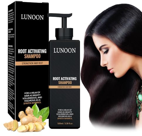 Root Activating Shampoo New Hair Growth Shampoo Root Activating Shampoo for Men and Women,Ginger Black Hair Shampoo Hair Growth,for Hair Faster Growing, Improves Hair Volume Strength Texture