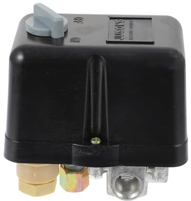 KONTONTY 20a Luftkompressor-druckregulierungsventil Mit Anschlüssen Spannung Stromstärke Maximal Bar Psi Druck Aus Metall Und Kunststoff Schwarz