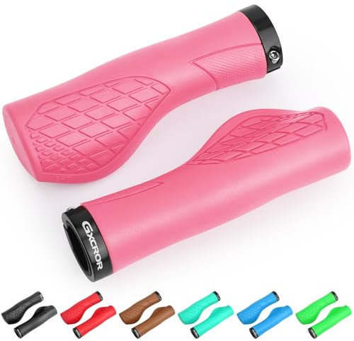 GXCROR Ergonomische Fahrradgriffe für 22,2mm Lenker-MTB Lenkergriffe Anti-Rutsch mit Dual Lock Design- Passend für Trekkingrad/Mountainbike/Rennrad