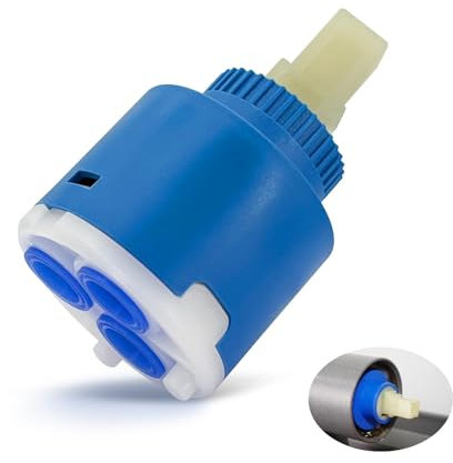 Cartuccia Rubinetto Miscelatore Cucina per Blanco - Cartuccia in Ceramica da 35mm per Miscelatore Bidet, Vasca da Bagno, Doccia, Ricambio per Miscelatore Universale, Facile da Installare e Durevole