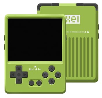 GKD Pixel 2 Metal Console Retro Game Player Portable Mini Hand Pocket Pre-Installed with 64GB 1800mAh TF Card, 2.4 IPS Battery, Aluminum Body Console