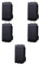 5x Invertitore 16A, Modulo nero, Compatibile Con BTicino Living, frutti, interruttori, pulsanti, deviatori, dimmer, sensori, PIR, buzzer, Per Placche originali e compatibili