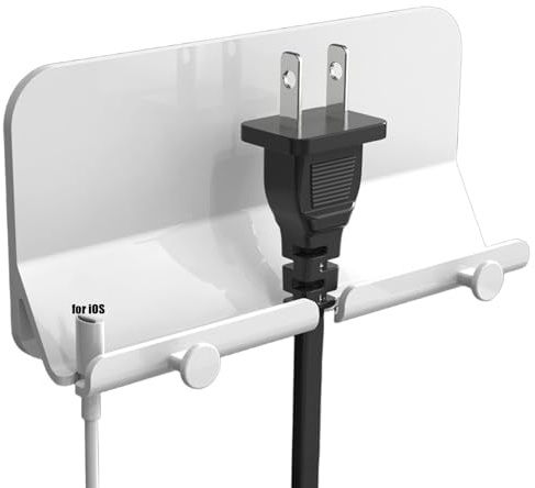 ycezw Support de câble mural, chargeur de téléphone pour téléphone | Support de télécommande antidérapant pour salle de bain, gadgets de salle de bain multifonctions, tablette autocollante pour salon