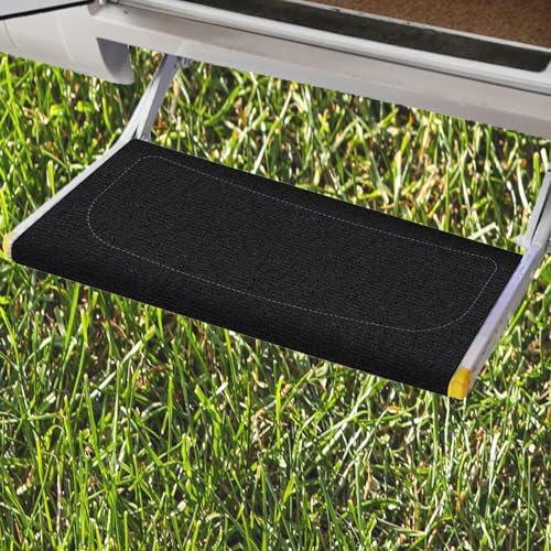 STFALI Zubehör für Trittstufe Wohnwagen, Teppich für Wohnmobil Dicke Verdickung, Fußmatte Wohnwagen, Schnallenverschluss Verstellbare Teppich Trittstufe Wohnmobil, Camping Fußabtreter Draußen