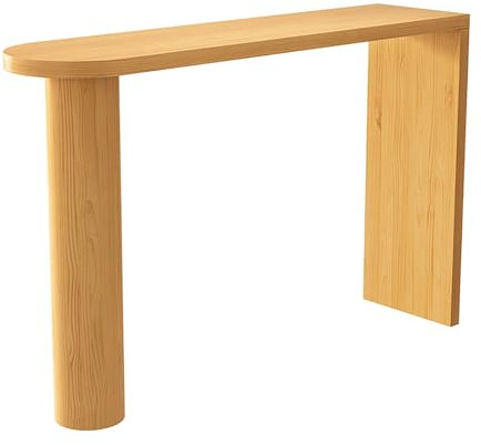 KAXLDHH Mesa De Bar, Mesa De Comedor De Madera Maciza, Barra Americana De Cocina con Estructura Metálica, Mesa Alta Industrial para Sala De Estar, Salón De Fiestas (sin Taburetes)(140x40x105cm)
