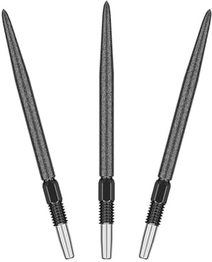 Target Darts Swiss Point SLK Luke Littler Dart Points (3 Pack Set of Tips) 30MM – Black | Rough Textured Dart Points, Replacement Steel Dart Tips, Professional Dart Accessories