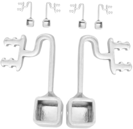 Garneck 3 Paare Brillen Nasenpads Push In Metall Nasenpolster Brillen Ersatzteil Hochnickel rutschfest Stabilität Für Rahmenbrillen Sonnenbrillen Alltagspflege