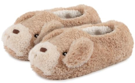 totes toasties® Ladies Novelty Dog Full Back Slippers