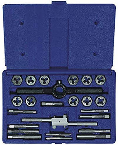 Irwin Industrial Tools 24614 Fractional Tap and Hex Die Set, 24-Piece