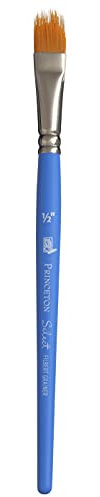 Princeton Art & Brush Company Paintbrush, Synthetic, Princeton Blue, Size 1/2 inch