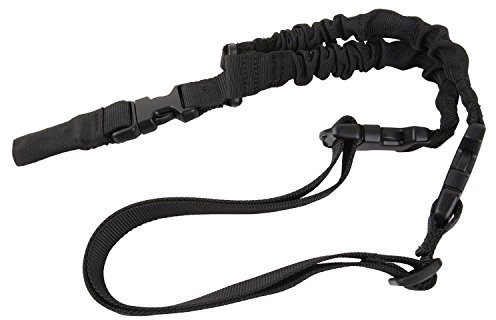Generisches Tactical 1 Single Point Sling Einstellbare Bungee Gewehr-Gewehr-Riemen-Bügel-System Tactical Single Point Gewehr-Riemen(Schwarz)