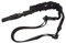 Generisches Tactical 1 Single Point Sling Einstellbare Bungee Gewehr-Gewehr-Riemen-Bügel-System Tactical Single Point Gewehr-Riemen(Schwarz)