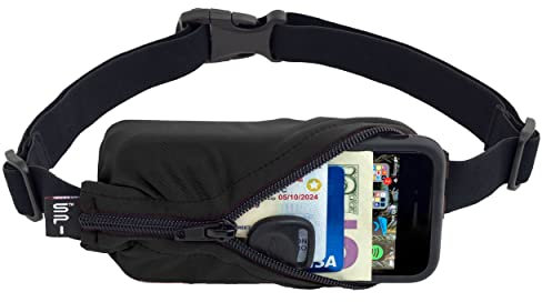 SPIbelt Laufgürtel Original Tasche, No-Bounce Taille Pack für Läufer, iPhone 6 7 8 X, Made in USA für Männer und Frauen, Workout, Bauchtasche, verstellbare Einheitsgröße, erweiterbare Tasche
