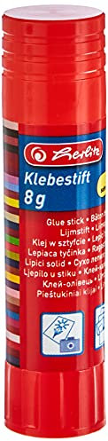 Herlitz 10410504 Klebestift lösungsmittelfrei, 8 g, farblos, 1 Stück