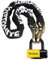 Kryptonite Unisex-Erwachsene New York Fahgettaboudit Chain 1415 (14Mm X 150Cm) with Ny Disc 15Mm Shackle Locks, Black/Yellow, (1410) 14mm x 60